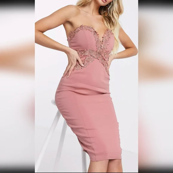 Rare London Dresses | ASOS Design Rare London Strapless Bodycon Dress in Pink - Sweetheart Romantic | Color: Pink | Size: 6 | Ladymissb's Closet Rare London Dresses | ASOS Design Rare London Strapless Bodycon Dress in Pink - Sweetheart Romantic | Color: Pink | Size: 6 | Ladymissb's Closet